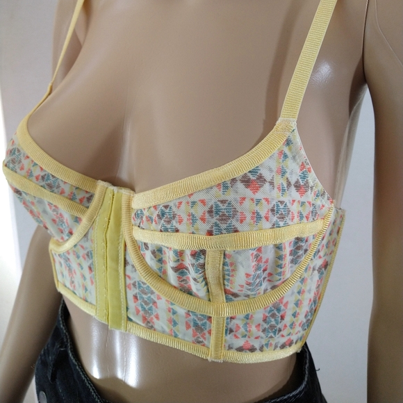 Free People Intimately | Longline Corset Bralette with Boning | Size 32C - Picture 2 of 14